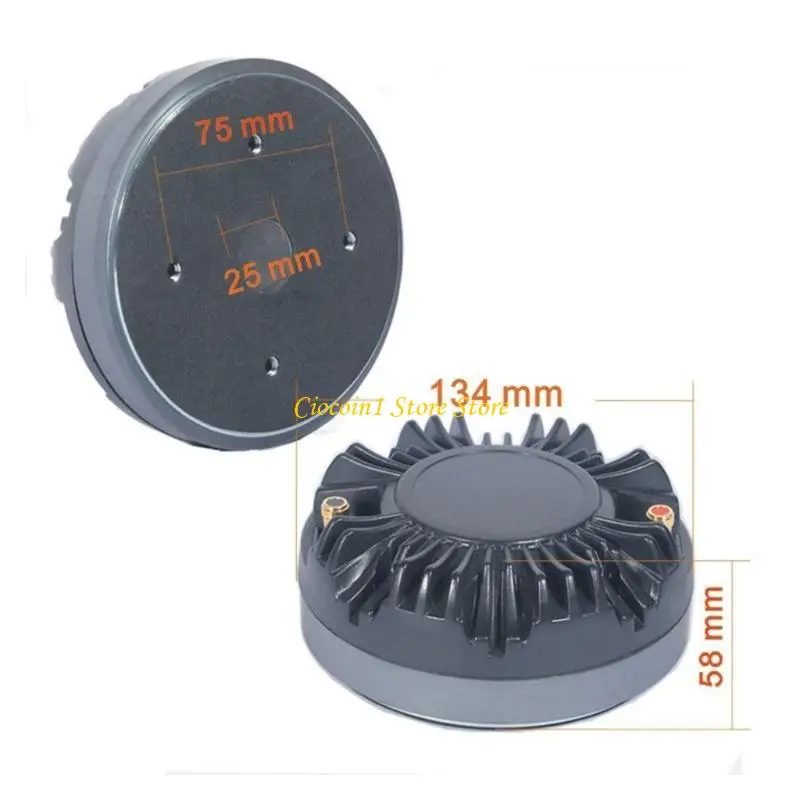 

8Ohm Professional Horn Loud Speakers Tweeters Aluminum Acoustic Horn Driver Treble Tweeter Driver Head Replacement