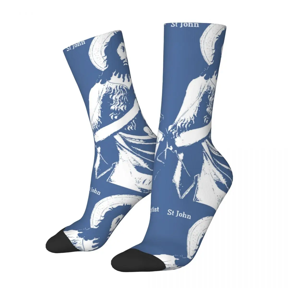 

Jesus Christ St John The Baptist Men Women Socks Windproof Novelty Spring Summer Autumn Winter Stockings Gift