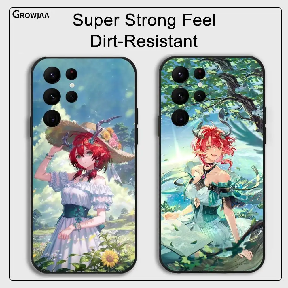 

Ciaccona Wuthering Wave Sexy Phone Case For Samsung Galaxy S24 Ultra S22 S23 Ultra S21 S20 5G Protective Silicone TPU Soft Funda