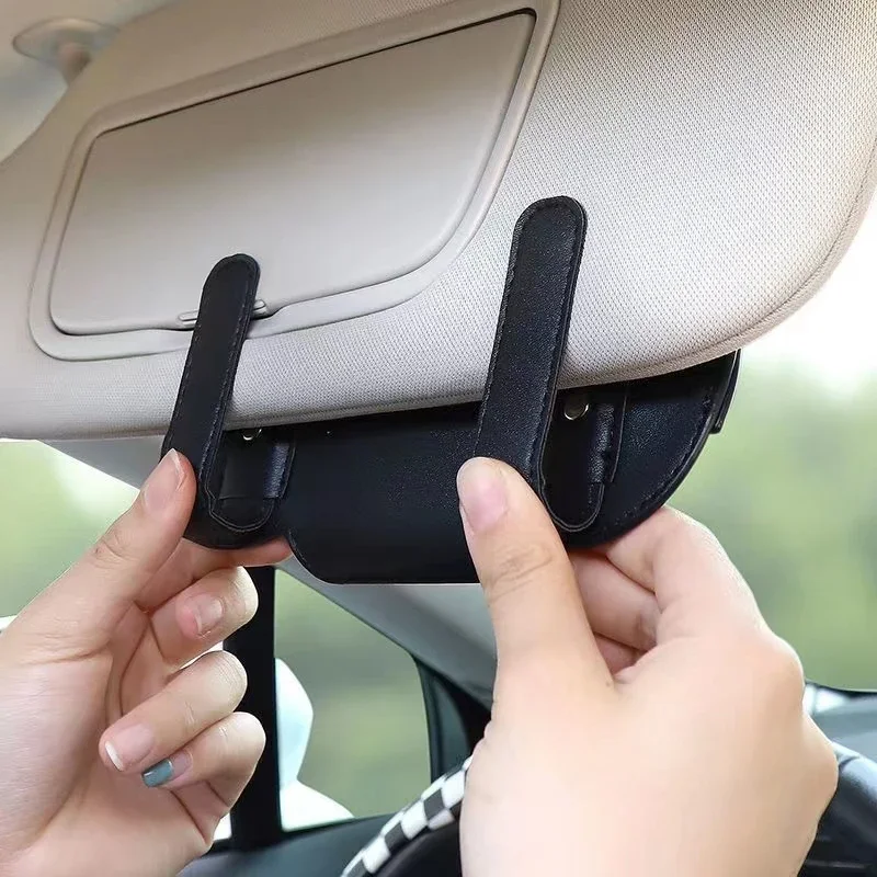 Car Glasses Case Holder Multi-function Clip for alfaromeo Giulia Giulietta Tonale Car Accessories