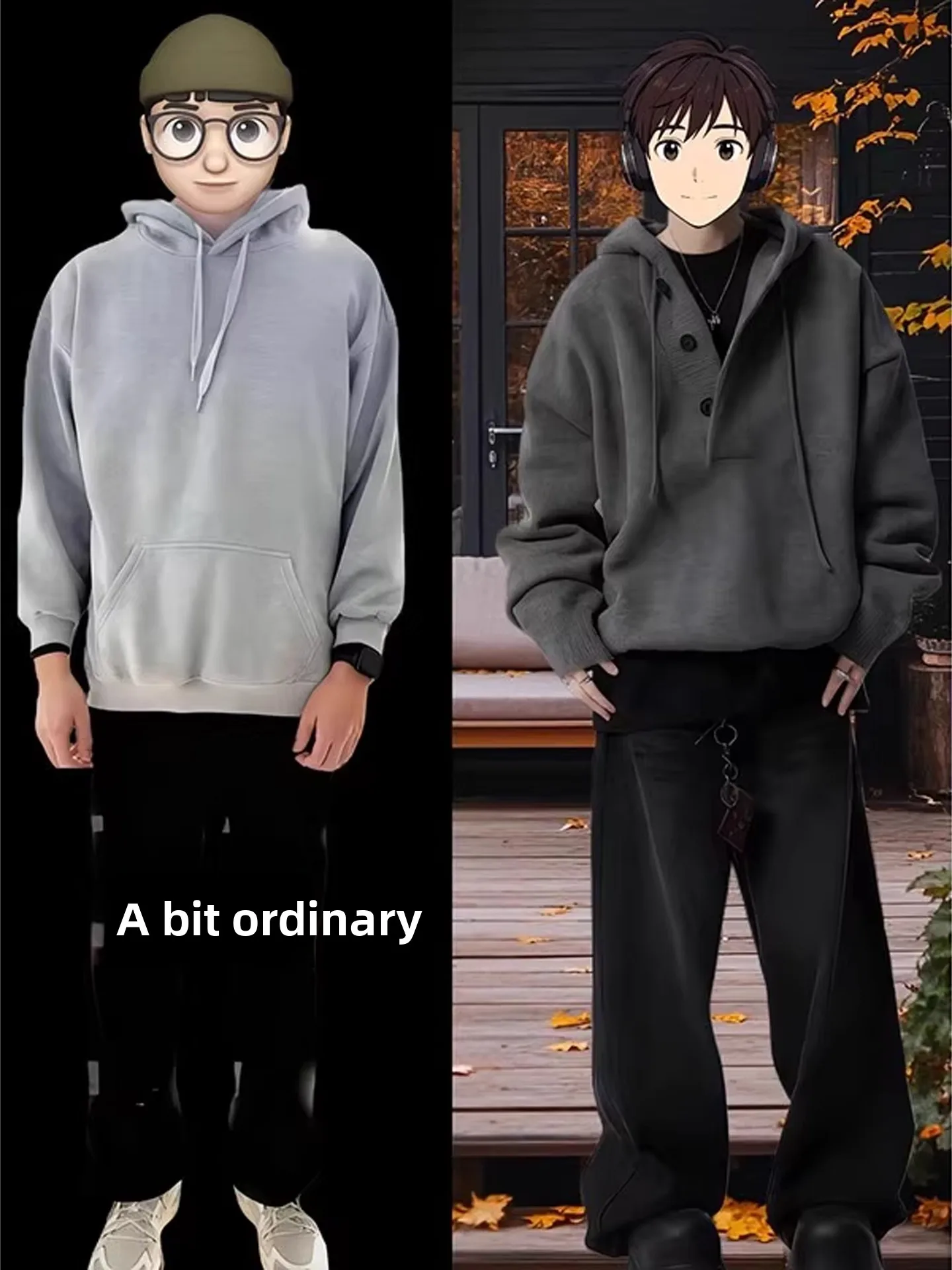 Sudadera con capucha de punto profunda para hombre Thiened Base irt American Cleanfit Sle Otoño Invierno Casual suelta ajuste suave poliéster