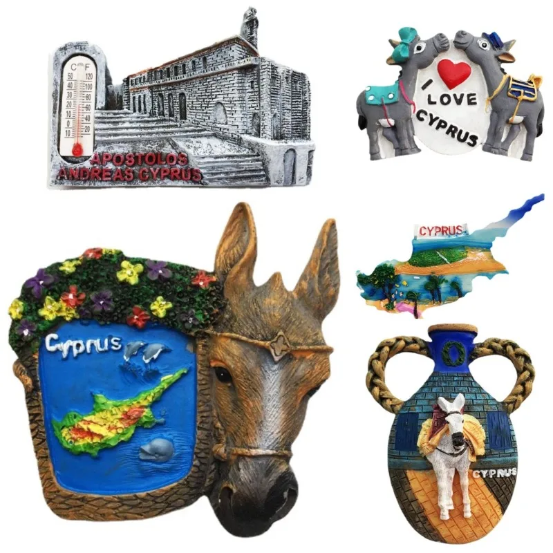 Cyprus Fridge Magnets Tourist Souvenirs Home Decoration Refrigerator Stickers Wedding Gifts Message Board Magnetic Stickers