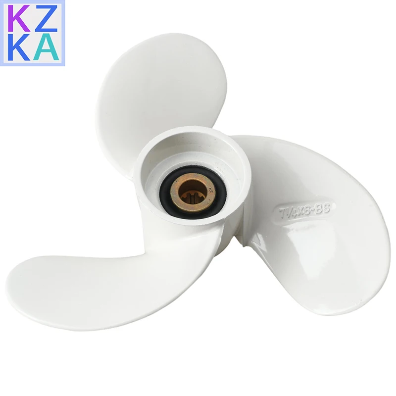 6L5-45943 6L5-45943-01-EL Marine Aluminum Propeller F2.5A/3A 7-1/4x6 9 Spline For Yamaha 3HP Outboard Motor 6L5-45943