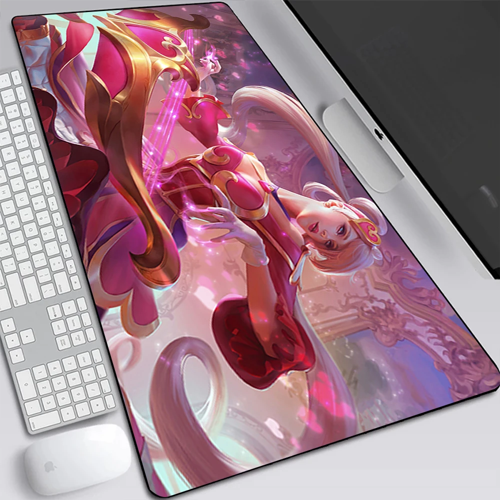 League of Legends Sona Large Gaming Mouse Pad Computer Laptop Mousepad Keyboard Pad Desk Mat PC Gamer Mouse Mat Office Mausepad