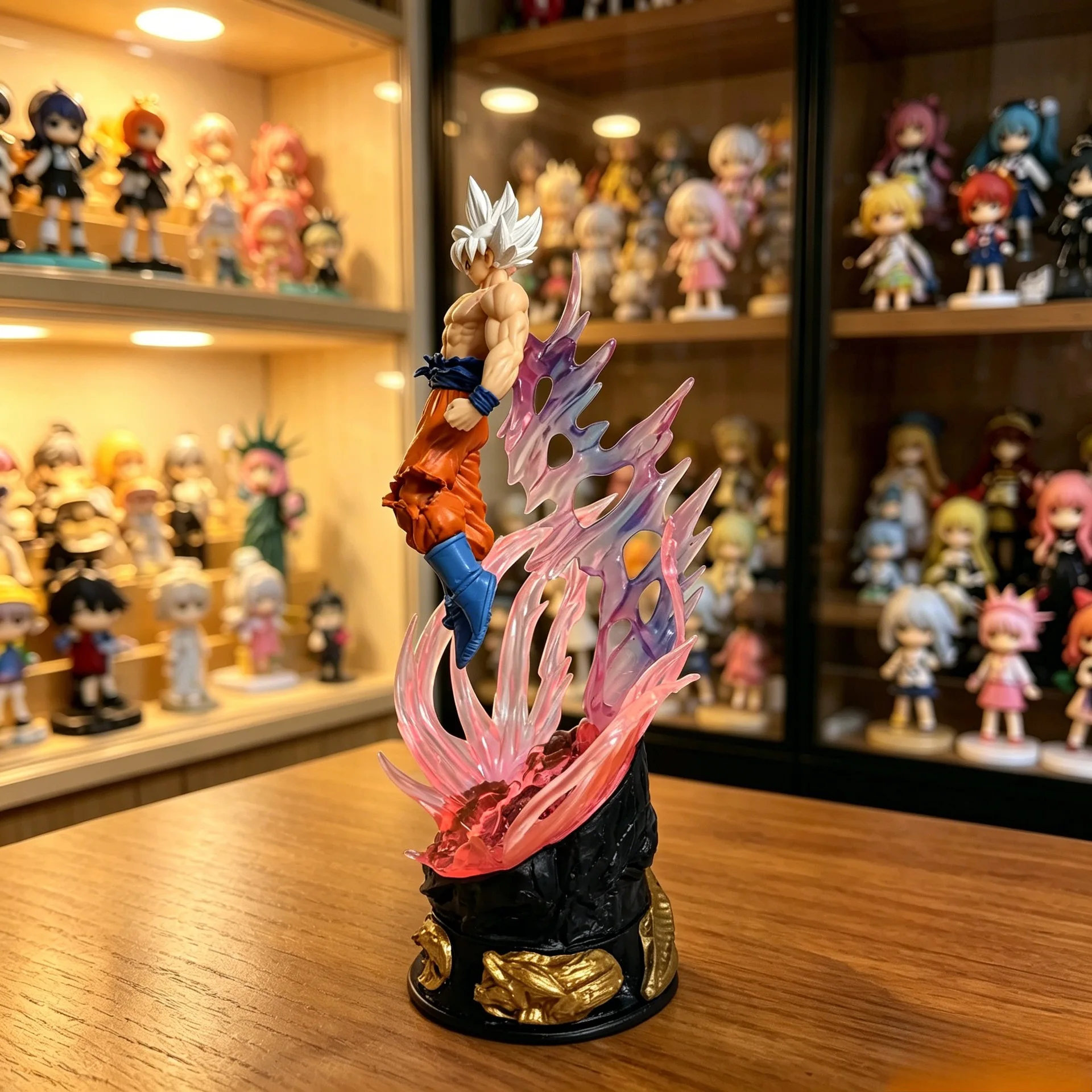 Authentic Japanese Anime Warrior Pvc Abs Figure Small Size Desktop Ornament Model Home Table Decor Collectible Statue For Adult view 4
