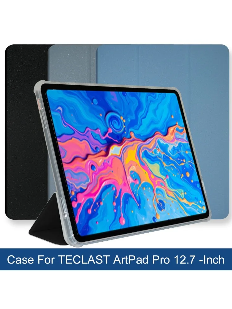 Etui na tablet Teclast ArtPad Pro 12.7 cala, pełna ochrona, skóra PU, miękki TPU, etui z klapką. — zdjęcie produktu 7