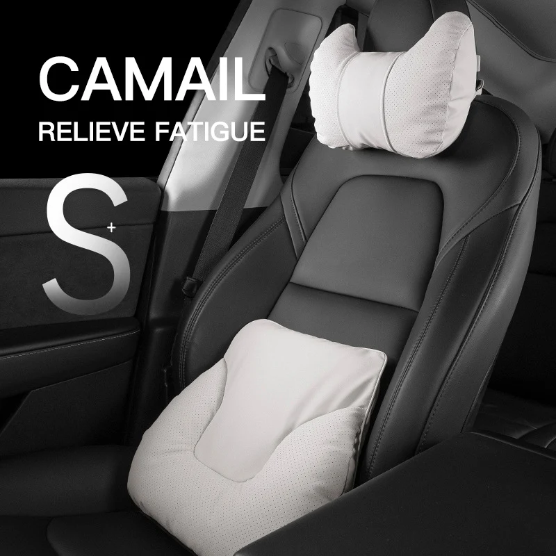 

Автомобильная подушка для шеи, мягкий комфортный коврик для поддержки талии сиденья, подголовник, дорожный коврик для Zeekr 007 7X MTX 009 2022 2024 2025