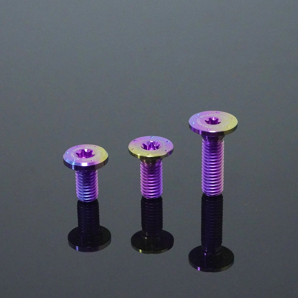 FLAWLESSTI قرص فرامل البراغي Gr5 التيتانيوم M8 طول 15 مللي متر 18 مللي متر 27 مللي متر 1.25 الملعب لسيارات BMW