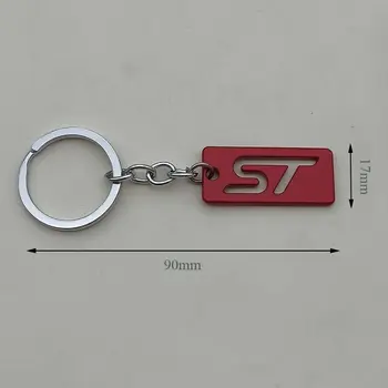 汽車造型 3D 金屬鋅合金 ST 標誌鑰匙扣,適用於福特嘉年華、福克斯、翼虎、翼虎、探險家、S-Max 等車型及配件 10 最佳銷售 福特福克斯ST鑰匙扣 - №9