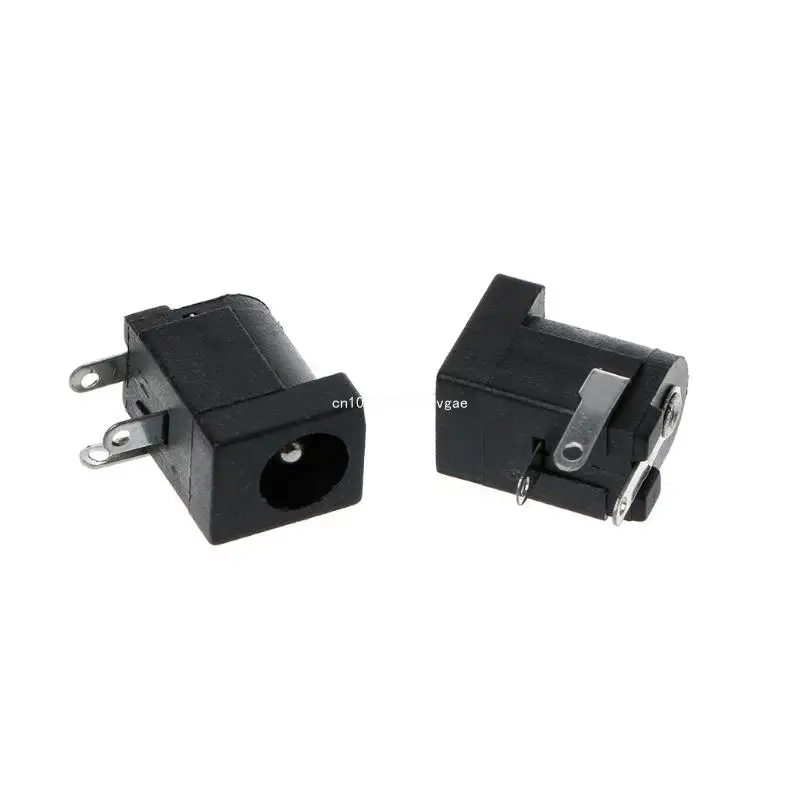 5 stks DC-005 Zwart voor Power Socket Connector 5.5x2.1mm Vat-Type PCB Nieuwe dropship