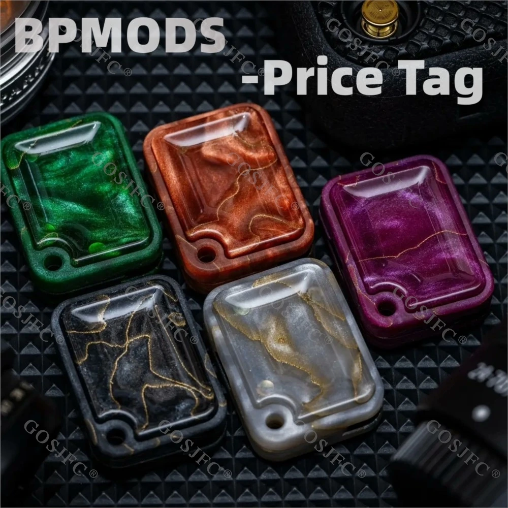 BPMODS Price Tag PEI PEEK PMMA Resin Mechanical Fidget Slider Stress Relief Toys Relieves Anxiety EDC Adult Push Slider