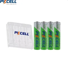 4/8/16/28PC PKCELL AAA 850mAh 3A 1.2v Ni-MH akumulatory AAA o niskim poziomie samowyładowania z uchwytem skrzynki na baterie