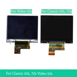 Pantalla LCD de repuesto para Apple iPod classic, 5th, 5th, 6th, 6th, 7th, 7th Gen, 30gb, 60gb, 80gb, 120gb, 160gb