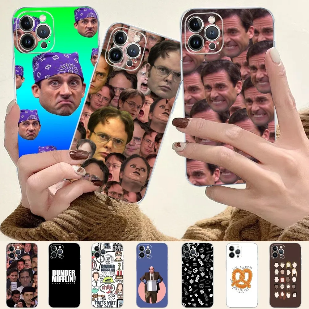 Michael Scott The Office Funny Humor TV Phone Case For iPhone 15 14 11 12 13 Mini Pro XS Max Cover 6 7 8 Plus X XR SE 2020 Funda