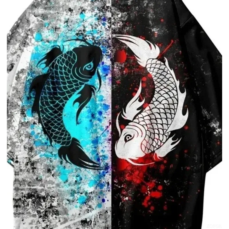 أزياء الساموراي اليابانية للأولاد والبنات والأطفال أزياء الشارع التقليدية بطباعة ثلاثية الأبعاد عناصر كوي كيمونو علوي #6