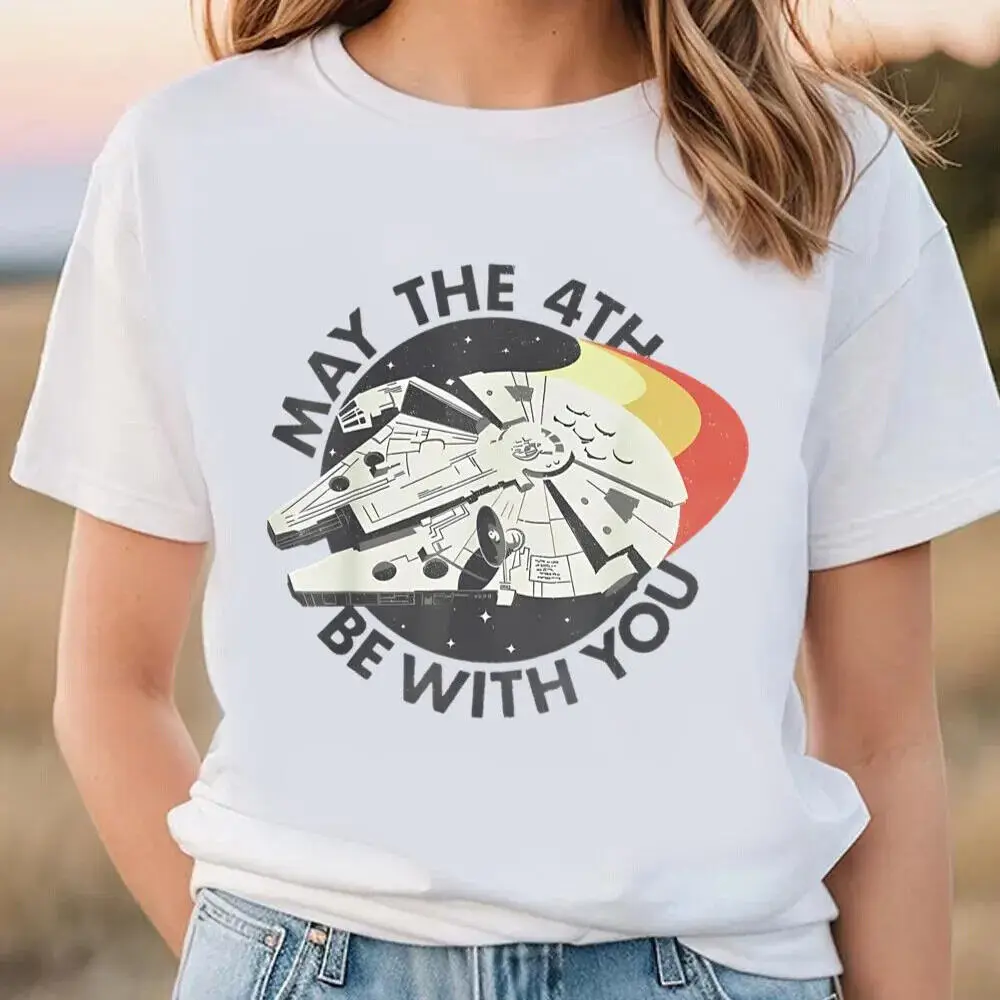 Retro May The Fourth Be With You Short Sleeve Unisex T-Shirt S-5XL