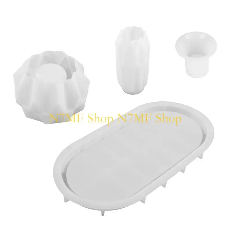 

N7MF Многофункциональная геометрическая ваза и подсвечник для хранения, форма для ювелирных изделий, инструмент