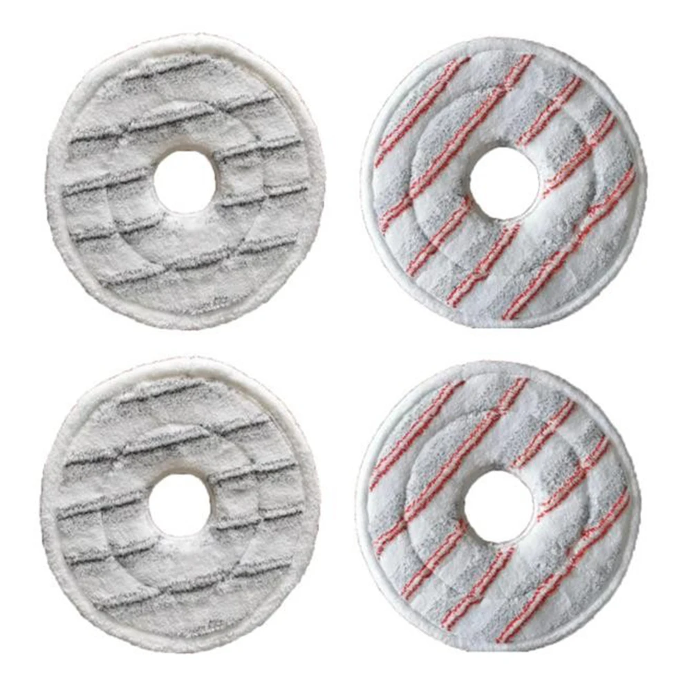 4pcs Mop Cloths For Vileda Spin & Clean 161822 Cleaning Kit Gray/red Household Appliances Vacuum Cleaner Accessories