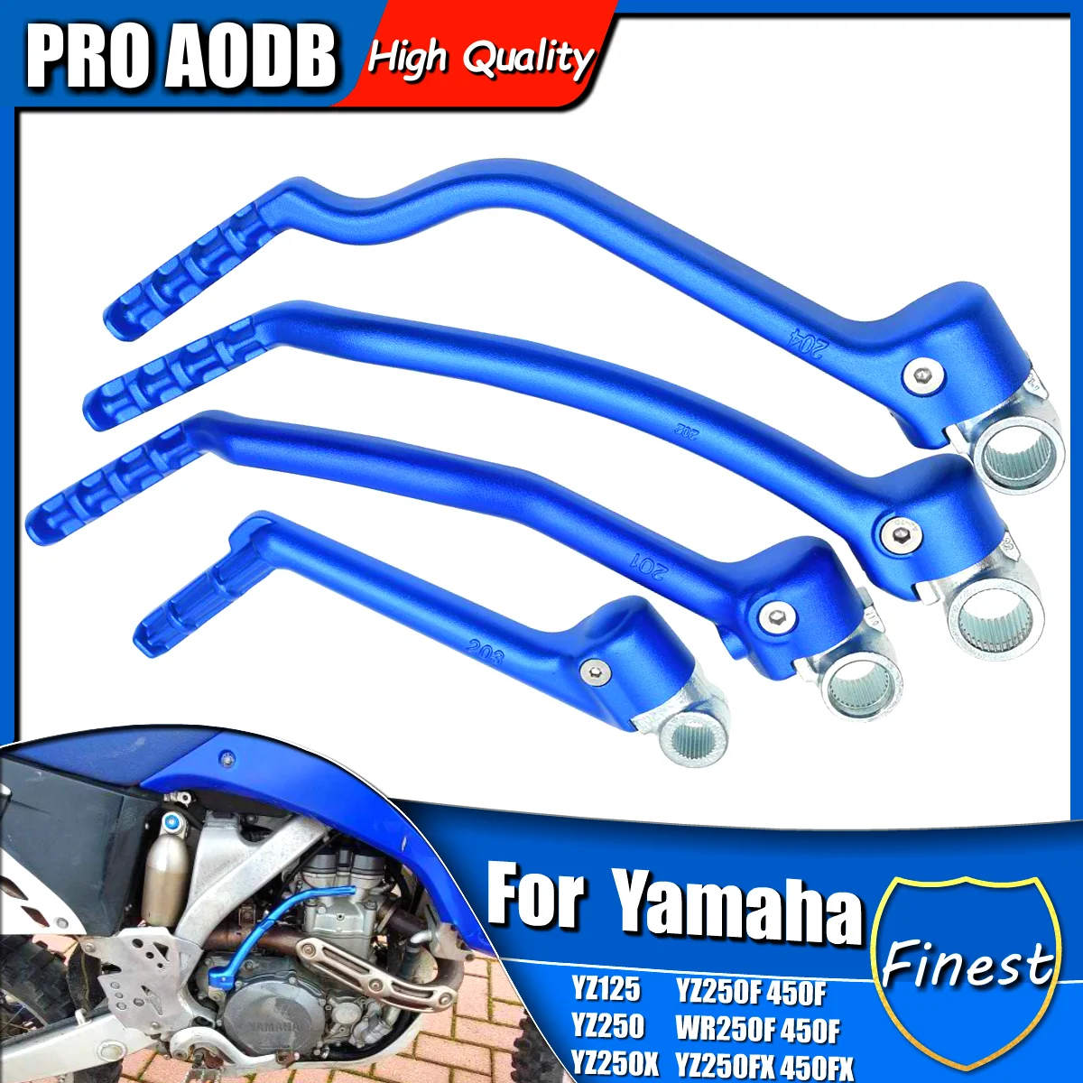 

For Yamaha Motorcycle YZ125 YZ250 YZ250X YZ250F YZ450F YZ250FX YZ450FX WR250F WR450F CNC Forged Kick Start Starter Lever Peda