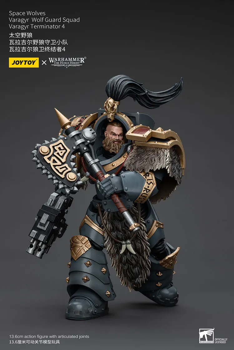 JOYTOY Warhammer "The Horus Heresy" Space Wolves Varagyr Wolf Guard Squad Varagyr Terminator 4 Action Figures Collezione di bambole