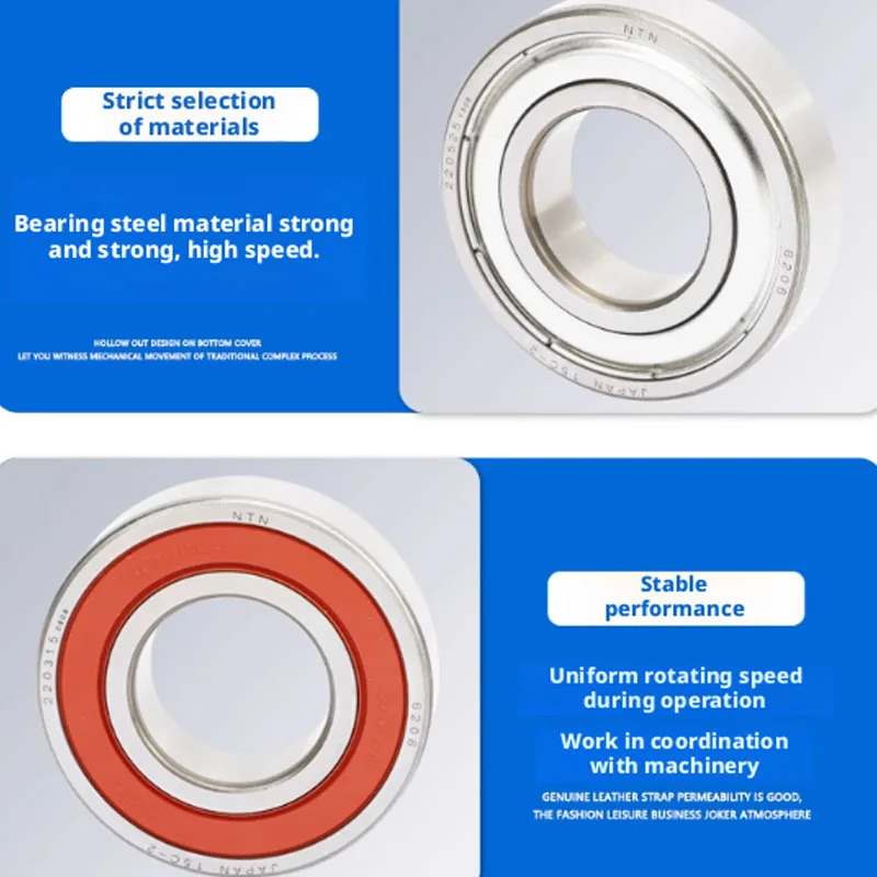 100 ٪ تحمل NTN اليابانية الأصلية 5PCS 6202-ZZ 6202-LLU ABEC-9 BALL BEARING 15X35X11MM عالية السرعة عمق جروف 6202 حامل