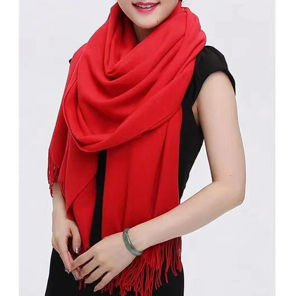 FKYBDSM Women's Scarf Pashmina Shawls Wraps Of Evening Dresses Travel Office Winter Wedding Cashmere Feel Large Scarves