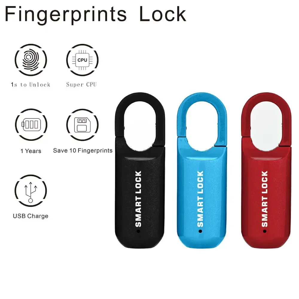 

M01 Multifunctional Fingerprint Padlock USB Smart Cabinet Keyless Home Travel Case Drawer Anti Theft Zinc Alloy Lock