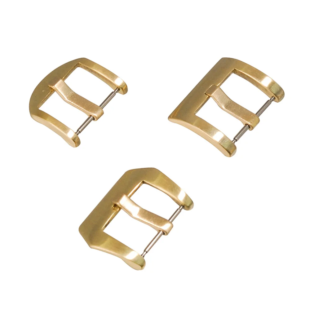 

1pc Bronze Buckle 20mm 22mm Metal Brass Pin Buckle Leather Strap / Rubber Band Watch Accessories