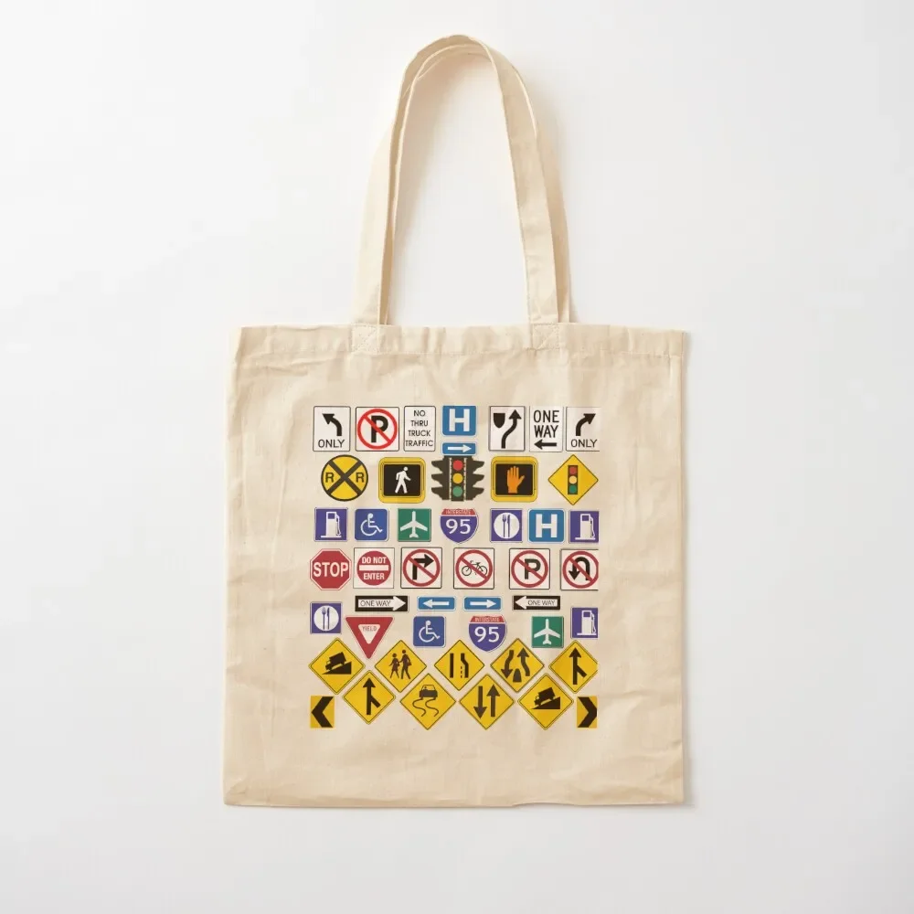 

Road Signs, Regulations Signs Tote Bag shopping bag logo tote bag woman