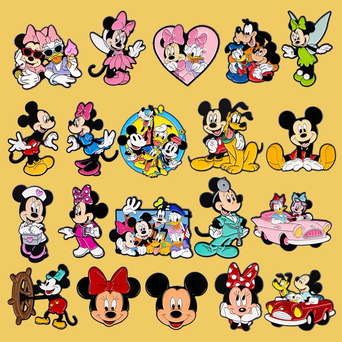 

Cute Mouse Enamel Pin Cartoon Dog Brooches For Women Collar Lapel Pin Backpack Bags Badges Party Gifts Clothing Accessories