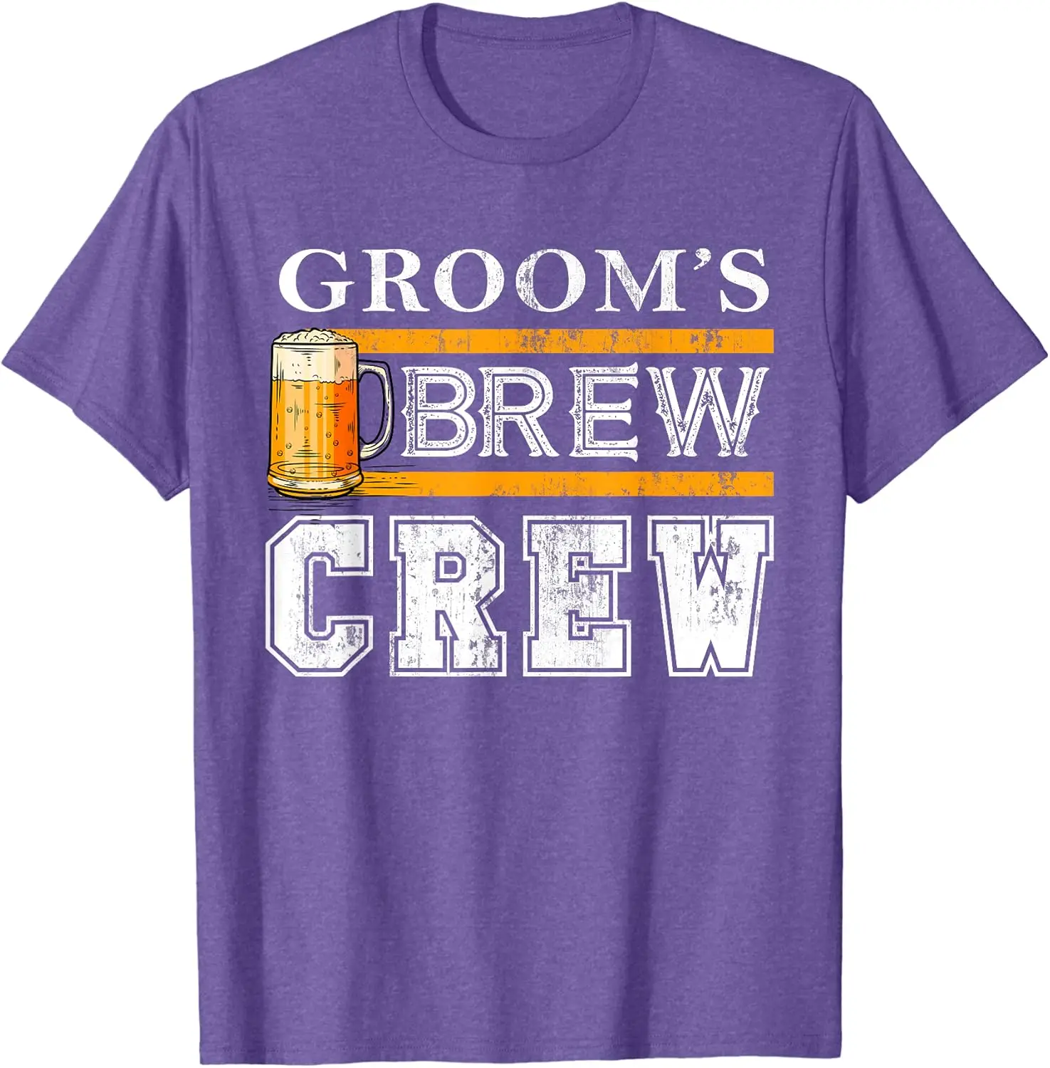 Groom's Brew Crew Funny Groomsmen Beer Team Bachelor Party T-Shirt