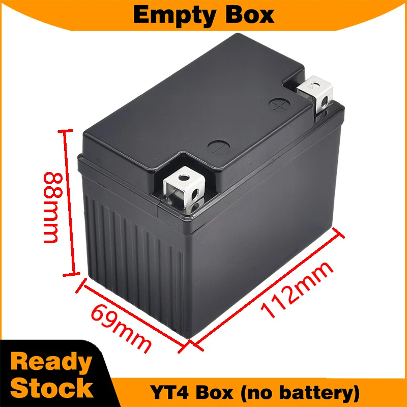 Empty Battery Box YT4 for 12V DIY Battery Pack 18650 32650 Starter Battery Repair Black Protective Box Black or Green