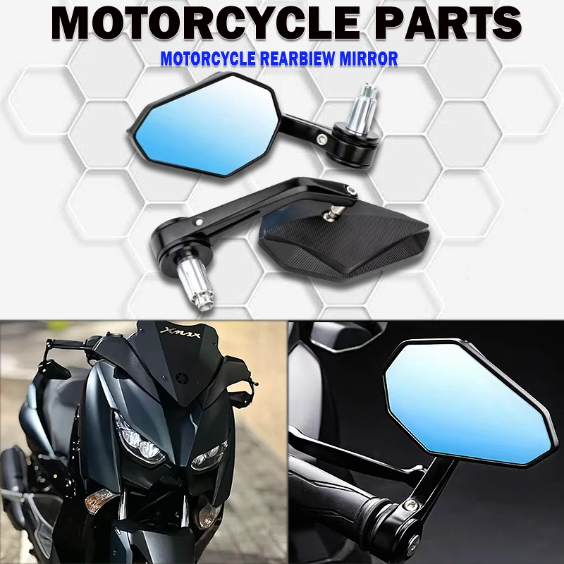 

1 Pair Aluminum 7/8" 22mm Motorcycle Rearview Mirrors Universal Scooter Bar End Handlebar Mirror Rear View Mirror Accessories