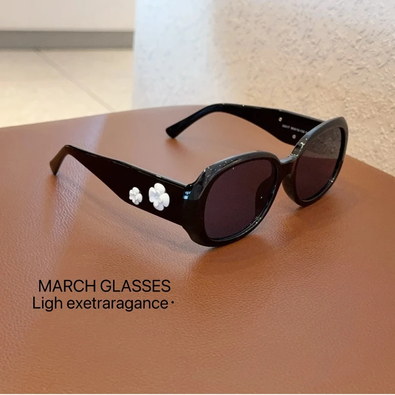 

2026 Flower Retro Camellia Sunglasses Women Trendy and Fashion Outdoor Eyewear Vintage Style Lentes De Sol Mujer Gafas De Sol