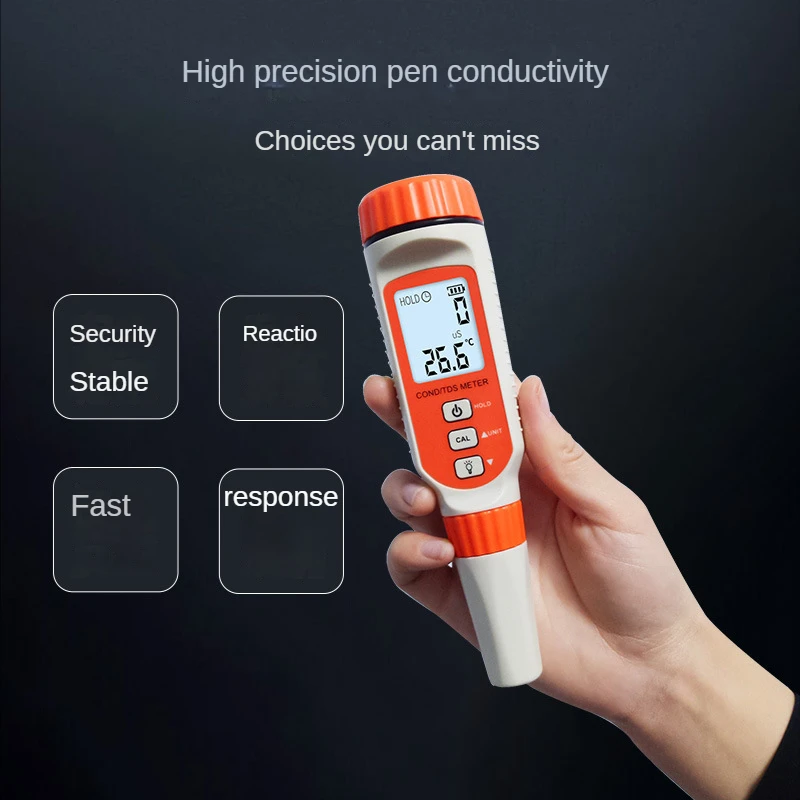 Professional Digital Water Quality Meter Conductivity Analyzer Total Dissolved Solid TDS/COND TEMP Temperature Tester AR8011