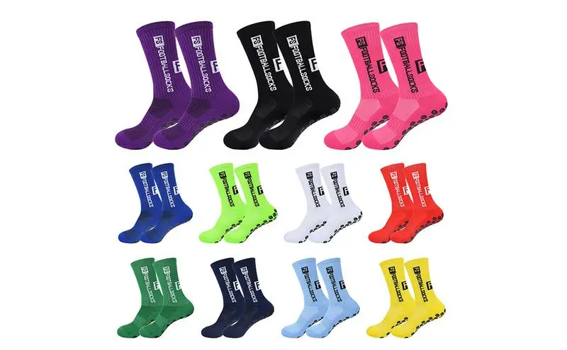 Adult Soccer Socks | Anti-Slip Wicking Knee High Football Socks | Comfortable Sports Socks for Roller Skating Basketball