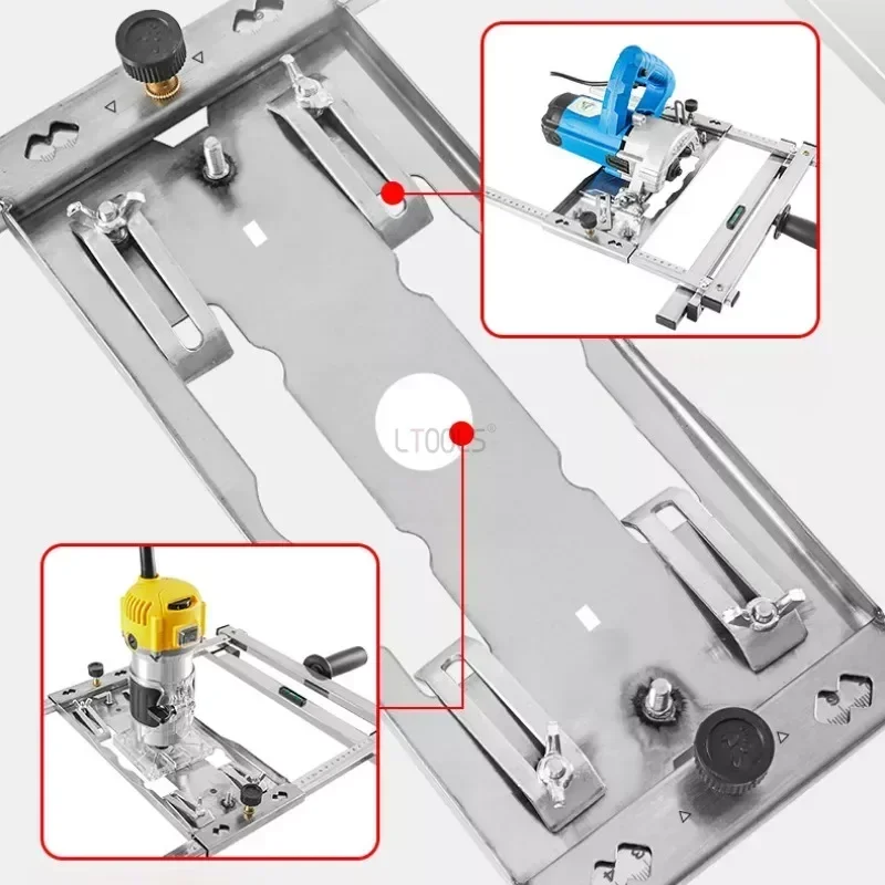 Imagem -05 - Electricidade Serra Circular Aparador Máquina Guia Posicionamento Tábua de Corte Carpintaria Router Ferramentas Multifuncionais
