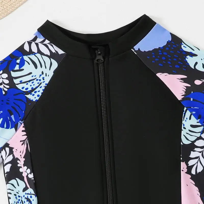 Kinderen Meisjes Eendelig Badpak Zomer Strand Korte Mouwen Bodysuit Zacht Ademend Strandkleding Kid Zwemmen Duiken Badpak