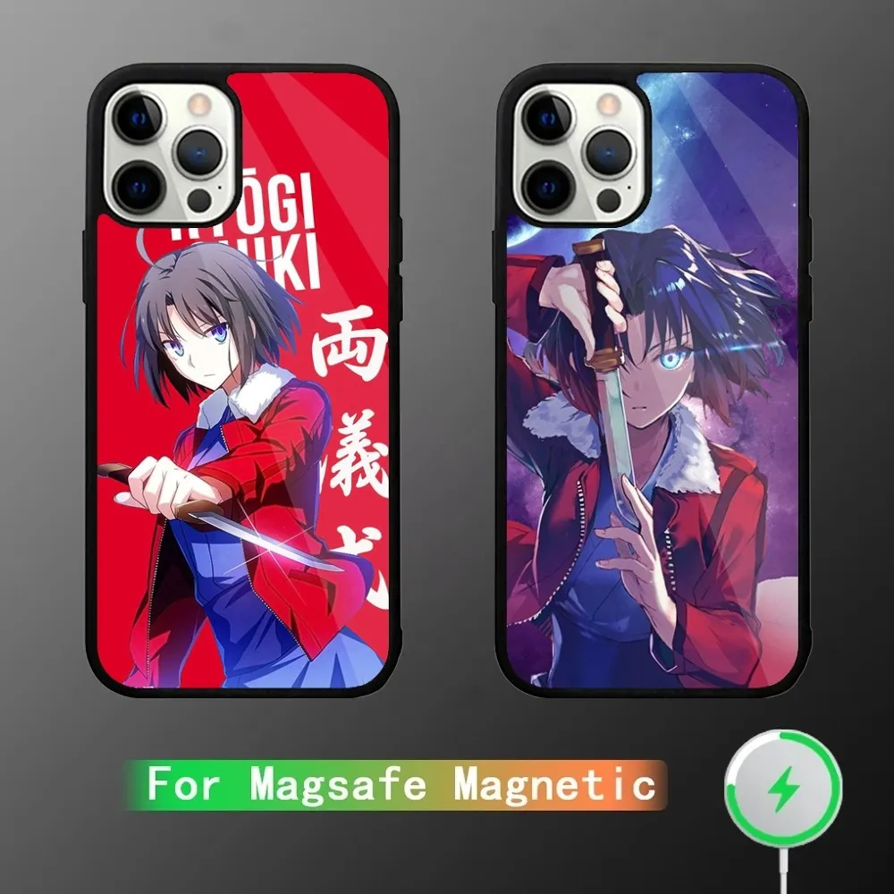 Kara no Kyoukai Ryougi Shiki Phone Case For iPhone 15,14,13,12,11,Plus,Pro,Max Mini Magsafe Magnetic Wireless Charging