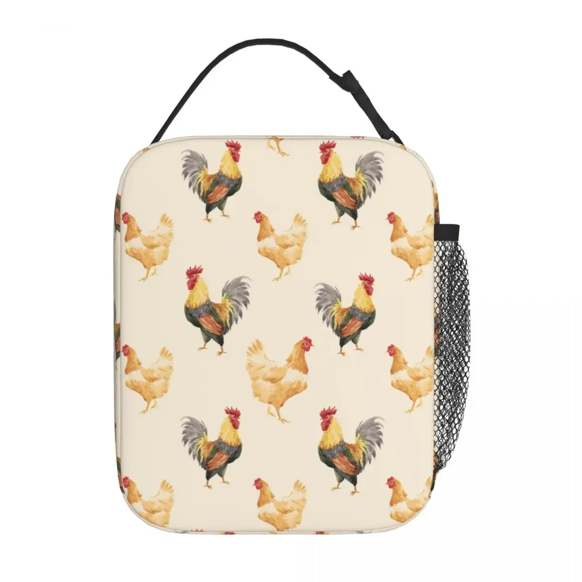 

Farm Chickens Hen Rooster Accessories Insulated Lunch Bag Picnic Storage Food Box Unique Design Cooler Thermal Lunch Box