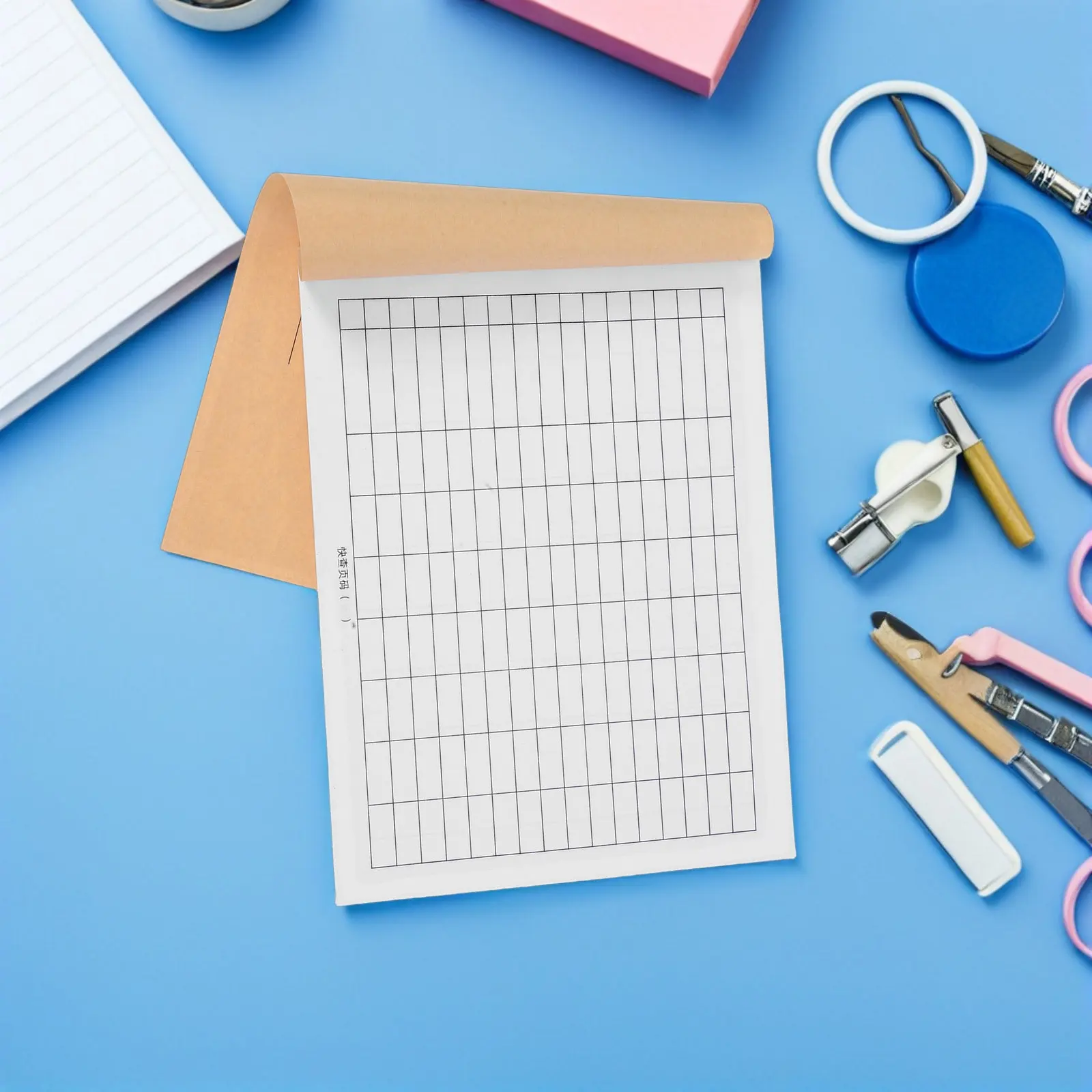 4pcs-business-accounting-ledger-blank-grid-lined-ledger-book-for-warehouse-stock-control-office-supplies-management-school