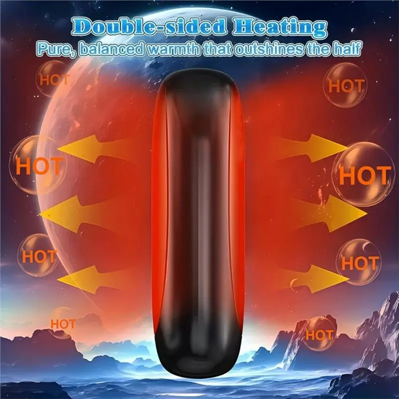 New Shown-Long Safe Heat Rechargeable Hand Warmers 2 Pack Portable Pocket Heater Gifts