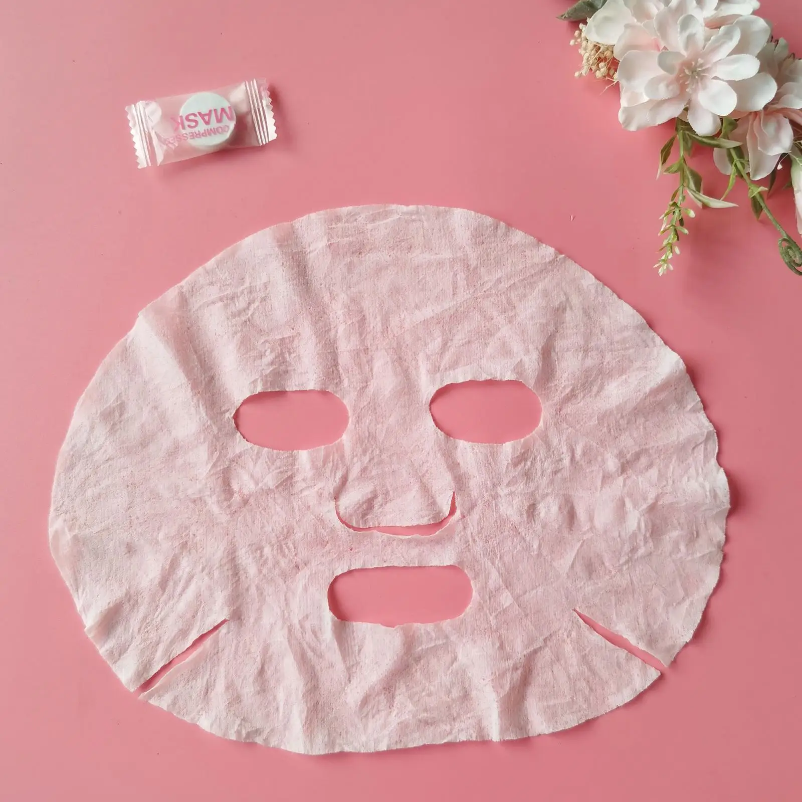 30/50 stücke Komprimierte Gesichtsmaske Tragbare Reise Vlies Gesichtsmaske Hautpflege Baumwolle Gewickelt Masken Papier Baumwolle Gesichts Handtuch – Detail 9