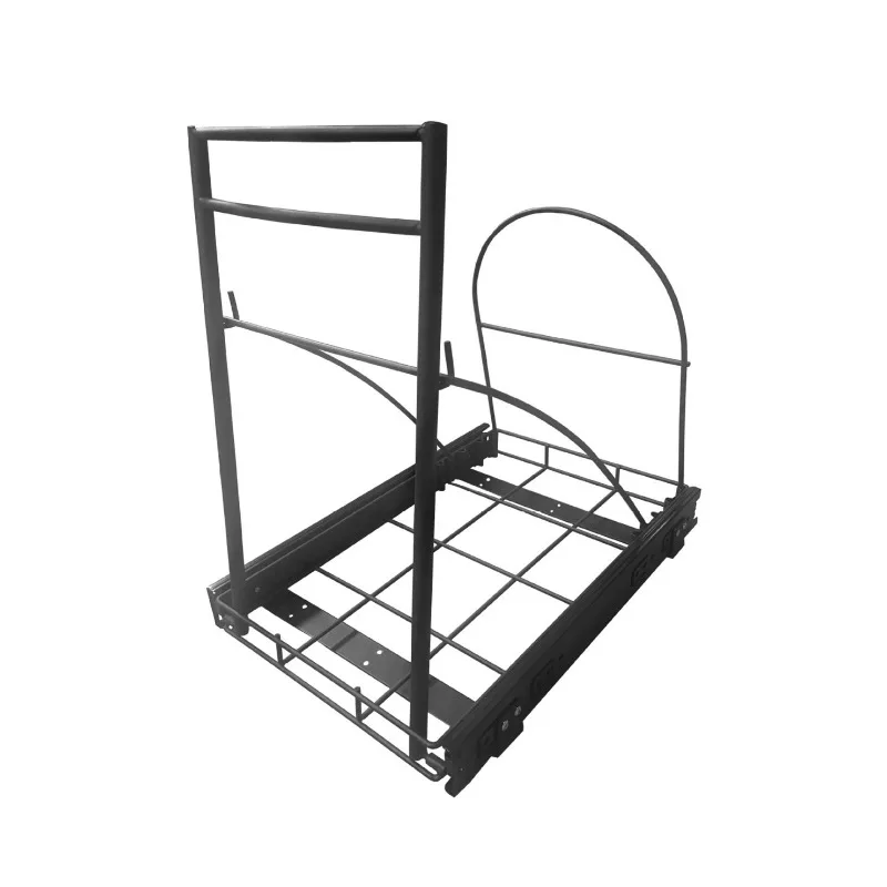 

Heavy Duty Sink Under Pump out Trash Can Rack Slide Rail Cabinet Pull down