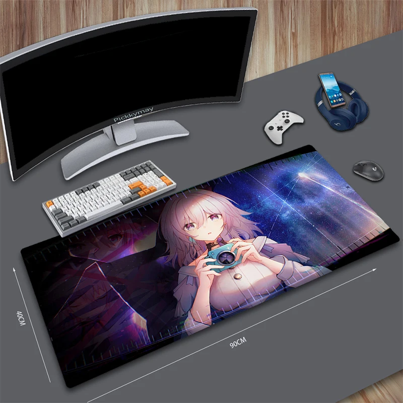 

Large Mousepad Gamer Mousepads Keyboard Mat Desk Rug Honkai Star Rail Non-slip Pc HD Desk Mats Company Mouse Pad For Gift