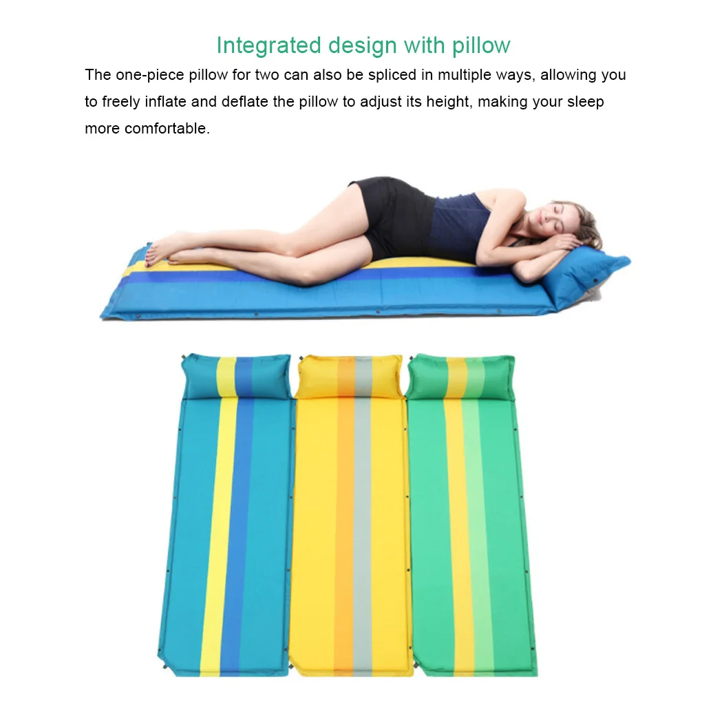 Inflatable Mattress Outdoor Mat Moisture Proof Pad Trekking Cushion