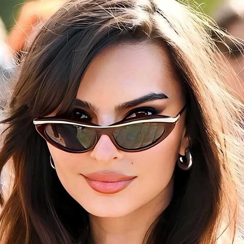 

Fashion Cat Eye Sunglasses for Women 2025 Luxury Brand Punk Metal Frame Sunglasses Vintage UV400 Traveling Eyewear Очки