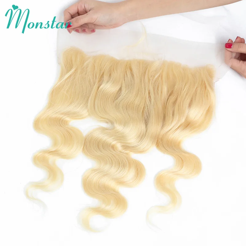 13x6 Lace Frontal 613 Blonde Brazilian Remy Human Hair Body Wave Frontal 13x4 Swiss Lace 13*4 Ear to Ear Hd Lace Frontal Closure