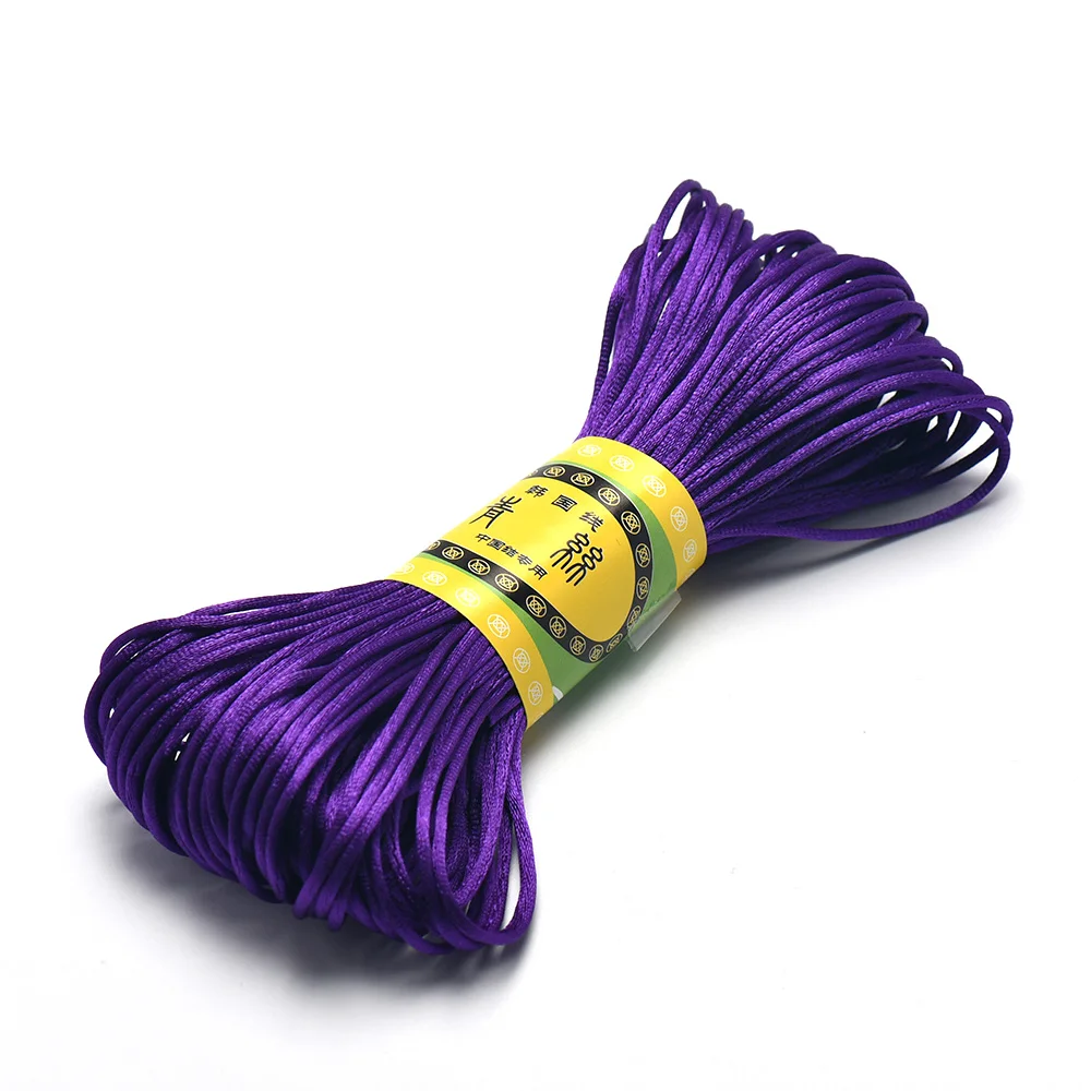 20 m 1,5 mm Satin-Nylon-Zierkordel, Rattail-Kordel, chinesischer Knoten
