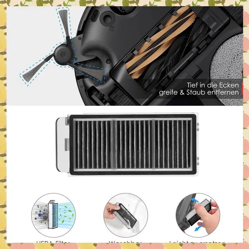 Caci Accessory Set For Dreame X50 Ultra Complete / L50 Pro Ultra Robot Vacuum Cleaner Replacement Parts Accessories